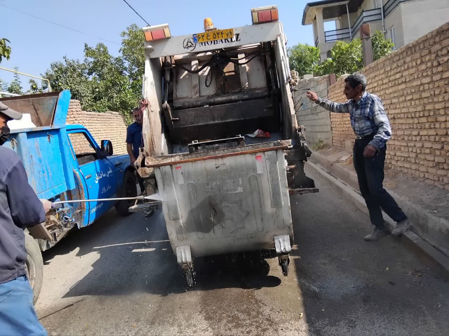 شست‌وشوی مخازن زباله