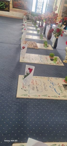 گلباران گلزار مطهر شهدای شهر زیاران